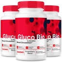(3 Pack) GlucoBio kapsler, Officiel Gluco Bio supplement, Alle naturlige formel til at støtte den samlede sundhed og velvære, Premium Vitamin piller, GlucoBio anmeldelser (180 kapsler)