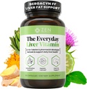 Zen Nutrients The Everyday Lever Vitamin - Lever Rengøring Detox & Reparation med Bergacyn FF, Økologisk Mælk tidsel, Mælkebøtte Root & Artiskoke Uddrag for leversundhed - Fed lever Support