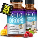 Toplux Keto Diet Drops Ketogent Supplement - Premium Formel til støtte Ketosis, bedre Absorption Væske, Garcinia Cambogia, for mænd og kvinder