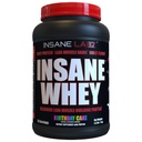 Insane Labz Insane Whey, 100% Muscle Building Whey Protein, BCAA Amino Profile, Mass Gainer, Meal Erstatning (Fødselsdagskage, 30 Servere)
