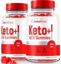 rize laboratorier - Keto Bites ACV Gummies for Advanced Weight Loss, Alle naturlige Apple Cider Vincities Supplement (120 Gummies)