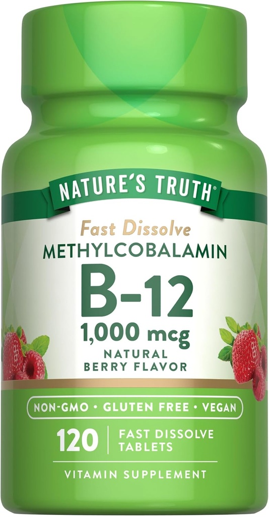 Nature 's Truth B12 Vitamin Sublingual Tablets against 124; 1000 mcg