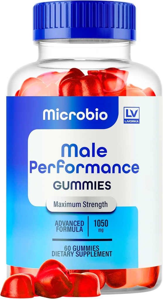 LIVORKA Microbio ME Gummies, Microbio ME Gummies for Men, Microbio ME Gummy, Microbio ME Gumm, Microbio ME Gummies - All Natural Support Supplement Gummies, 60 Gummies for 1 Month.