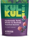 Kui Kui Super Gummies - Hudtillæg med Baobab, Elderberry, og Biotin - Hjælper support Skin Health - 60 Non- GMO, Gluten- Free Gummies
