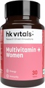 Heal;thKart HK Vitals Multivitamin Plus Women, Advanced Daily Multivitamin for Active Women | for Energy, Joints, Skin & Hair; with Iron, Vitamin C, Veg Collagen, Hyaluronic Acid & Biotin, 30 Tablets