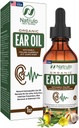 Organic Ear Oil for Ear Infektion - Natural Eardrops for Ear Pain, Swimmers Ear & Wax Removal - Børn, voksne, Baby, & Dog Earache Remedy - Ear Drops med Mullein, Hvidløg, Calendula Made in USA
