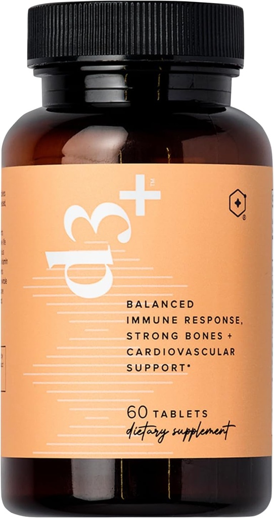 LifeVantage D3 + - Vitamin D3 immunforsvar supplement en fremragende kilde til vitamin K2, Magnesium og calcium. Ikke-GMO, Gluten- Free, Vegetarisk og Dairy- Free - 60 tabletter