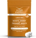 Viter Energy 40mg koffein mints - Sugar Free, B Vitaminer, Vegan, øger hurtig energized Alert Focus, Kaffeined Nootrope Supplement piller (Chokolade Mint Flavor, 8oz, Bulk Bag)