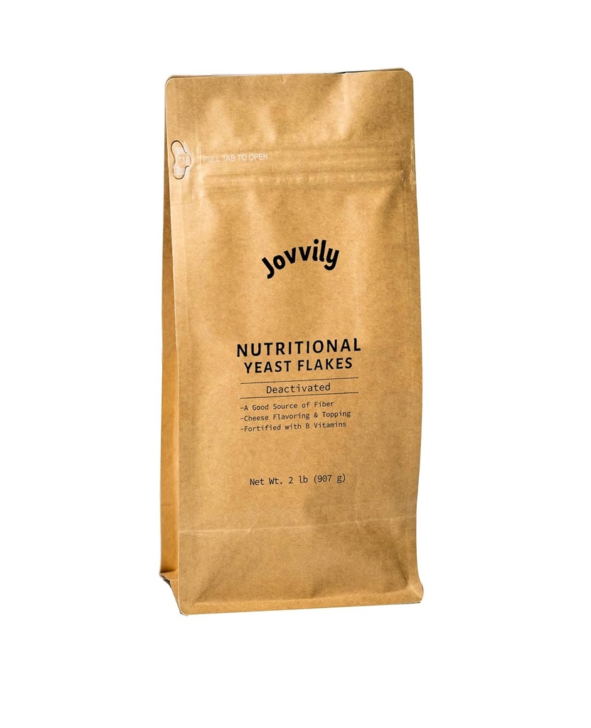 Jovvily Nutritional Gær Flakes, Popcorn, Supper, befæstede (32 Ounce)