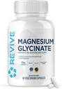 Revive MD Pure Magnesium Glycinate 200mg – High Absorption Supplement for Relaxation, Stress Relief, Sleep & Memory Support – Promotes Strong Bones, Healthy Nerve & Muscle Function (60 Servings)
