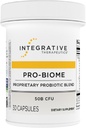 Integrativ terapi Pro- Biome - Probiotisk blend til fordøjelsessygdomme og immunforsvar * - Daglig probiotisk for Gastrointestinal sundhed * - Dairy- Free & Gluten- Free - 30 kapsler (30 Servere)