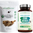 Organic Black Maca Root Powder + Chanca Piedra Stone Breaker Capsules