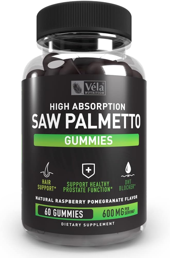 Saw Palmetto Gummies Complex for mænd og kvinder nogensinde 124; Hårvækst Supplement XX 124; Urinary Function Support, Prostata Function Support