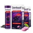 Sambucol Black Elderberry Tablets with Vitamin C & Zink - Immunsupport, Sort Elderberry with Zink and Vitamin C Effervescent Tablets, High Antioxidants, Drink Fizzies- 30 Greve