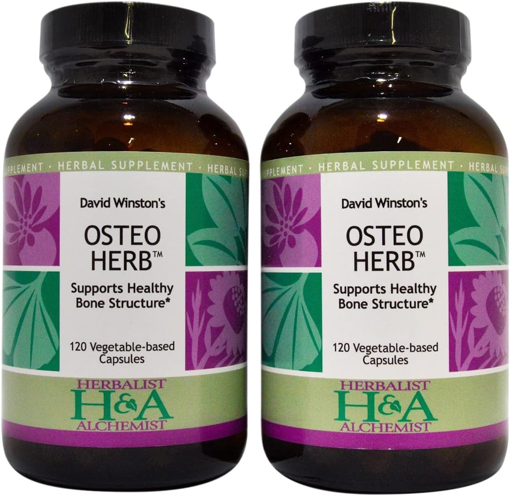 David Winston 's Osteo Herb Capsules, 2 Pack - 120 Greve hver flaske, støtter sund ben struktur *