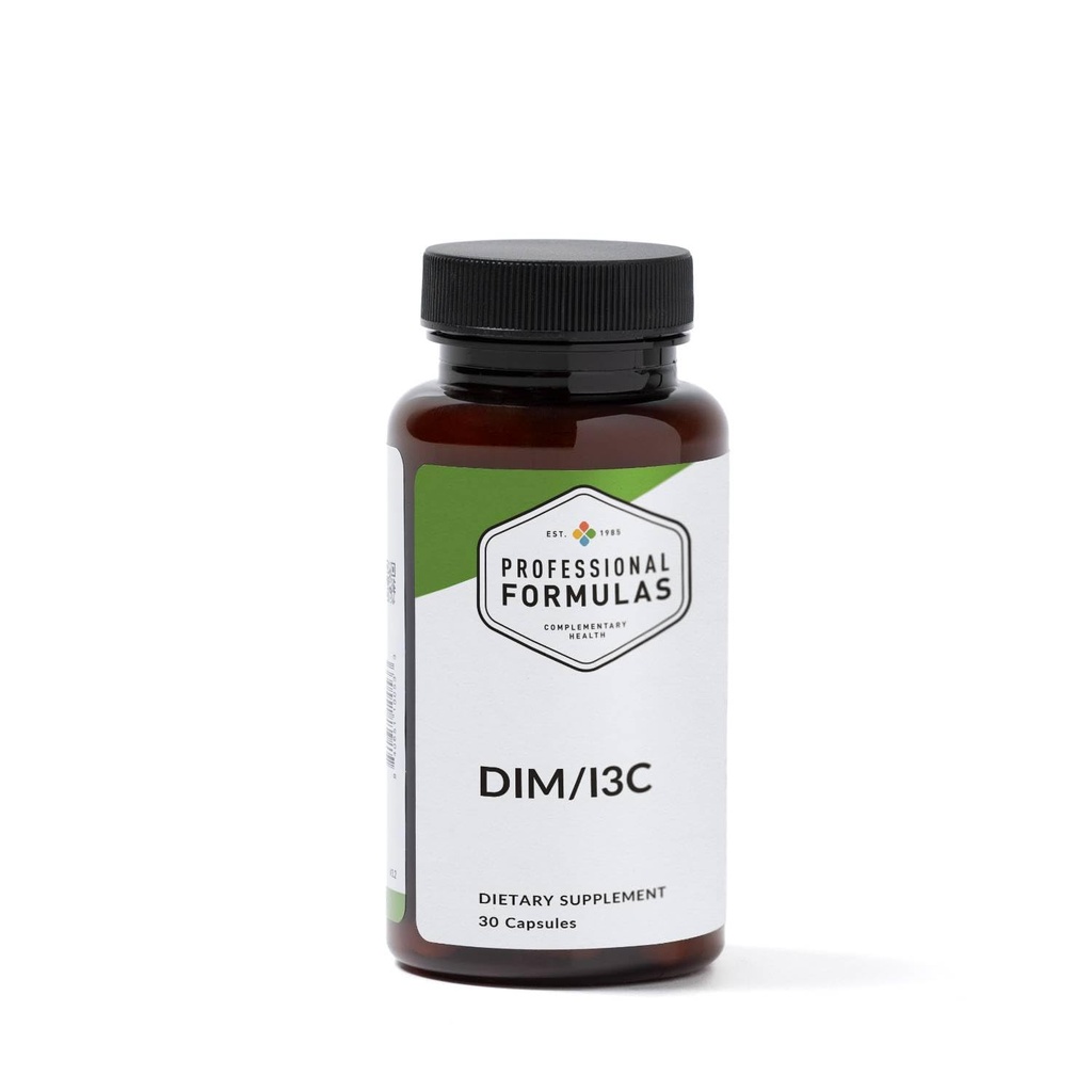 Professional Formulas DIM/I3C – Hormone Balance Support with Diindolylmethane, Indole-3-Carbinol, Vitamin C, Vitamin E & Magnesium – Promotes Healthy Estrogen Metabolism & Detox Pathways – 30 Capsules