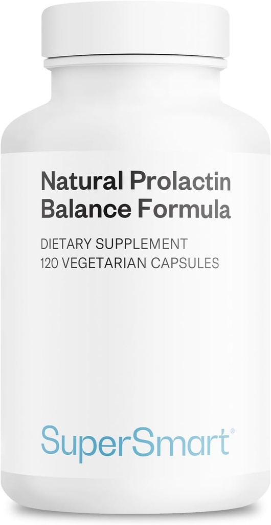 Supersmart - Natural Prolaktin Balance Formel - med p5p Vitamin B6, Maca Root, Ashwagandha - 124; Gluten Free - 120 Vegetariske Kapsler