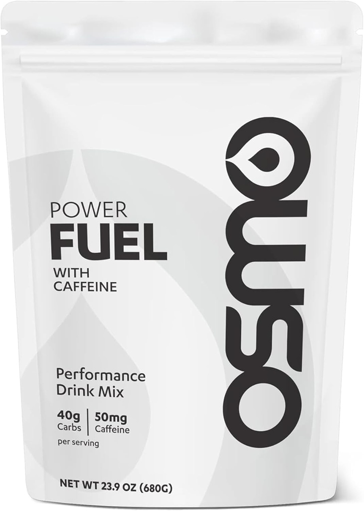 Osmo Power Fuel med koffein - Kulhydrat pulver omfatter Cluster Dextrin, Natrium & Fructose, Rapid Absorption & Fueling, Ingen Gastrisk Distress, Alle naturlige ingredienser, Neutral Flavor - 16 Serveringer