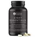 Hele fødevarer Daglige Essentielle Multivitaminer til voksne og seniorer - 2X om dagen - vitamin A, C, D, E, B12 og mineraler - Naturlig og holistisk støtte (60 kapsler)