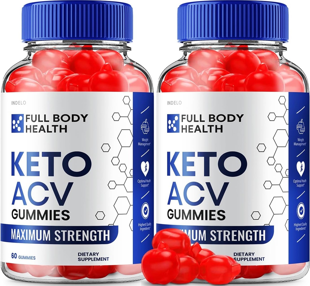 (2 Pack) Full Body Health Keto ACV Gummies Advanced, Full Body Health Keto + ACV Gummies Vægt Apple Loss Full Body Health Weight Management Gummies Full Body Health Anmeldelser B12 (120 Gummies)