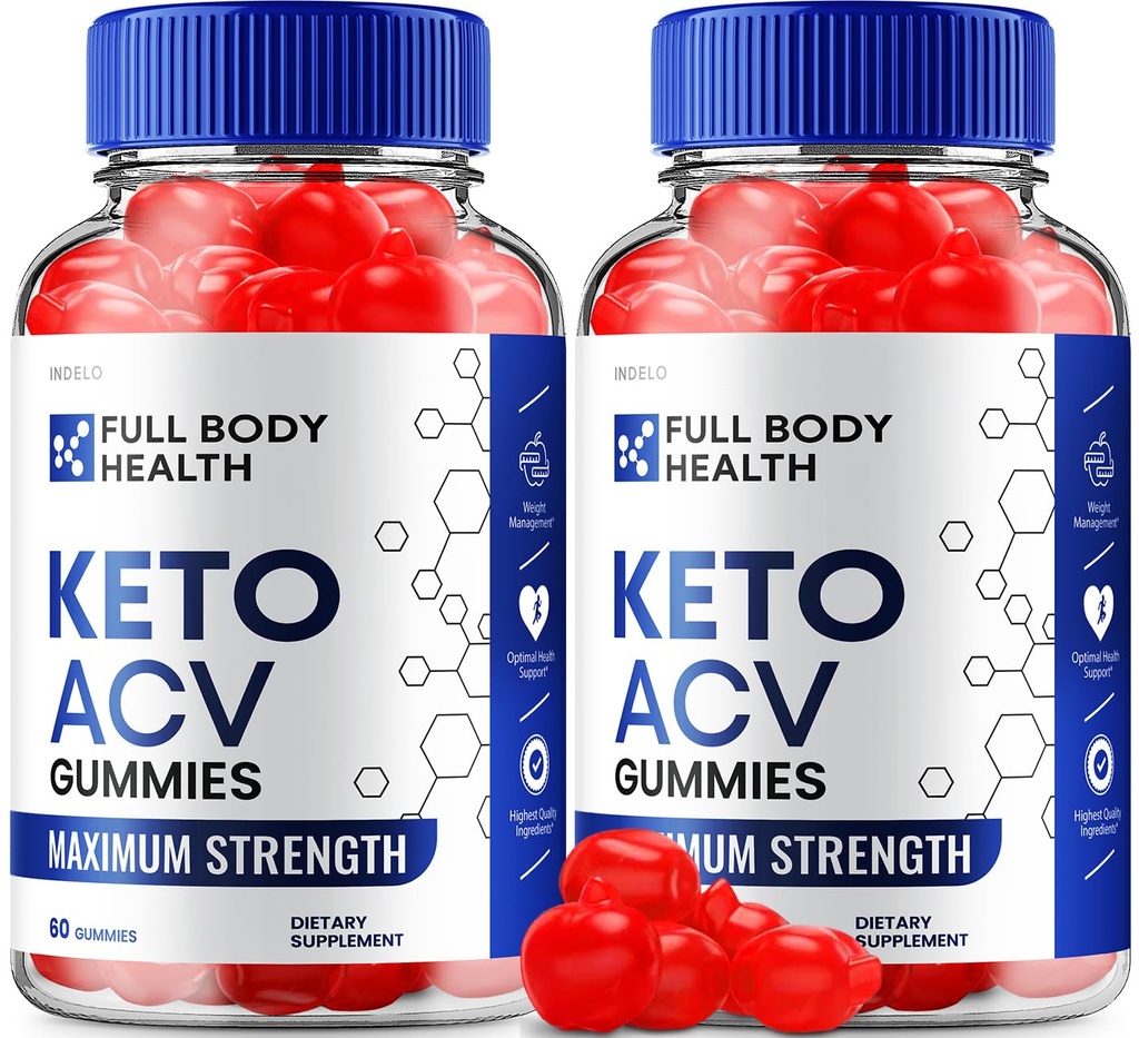 (2 Pack) Full Body Health Keto ACV Gummies Advanced, Full Body Health Keto + ACV Gummies Vægt Apple Loss Full Body Health Weight Management Gummies Full Body Health Anmeldelser B12 (120 Gummies)
