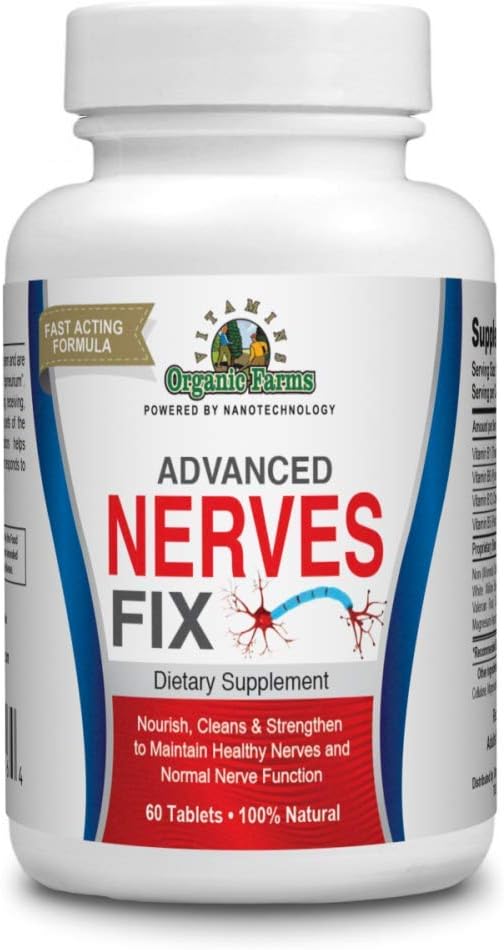 Organic Farms Vitamin Nerves Fix - 60 tabletter - Nervesystemet - 100% naturligt kosttilskud