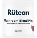 Mushroom Blend Plus - 11 i 1 Complex Nootrop & Adaptogens Blend til immunboost, kognitiv funktion og energistøtte - 4.7 oz - Tilføj til kaffe / te / smoothies - 60 Servere (60 dages forsyning)