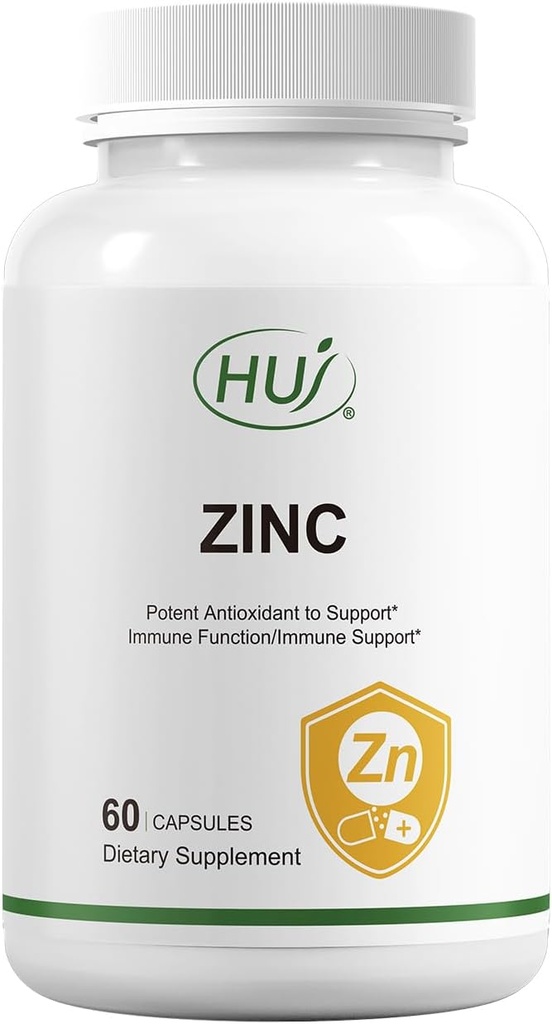 HUJ Zink, 60 kapsler, potent antioxidant til immunstøtte