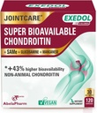 Exedol Biotilgængelig Glucosamine Chondroitin, Vegansk fælles supporttillæg til forbedret fælles funktion, brusk sundhed, Connective Tissue og ben sundhed - 120 kapsler