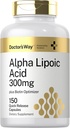 Doctor's Way Alpha Lipoic Acid 300mg | 150 Capsules | with Biotin Optimizer | ALA Supplement | Non-GMO, Gluten Free