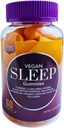 Vegansk sovegummi til voksne - Bio- Sleep Fusion ™ med Melatonin, Magnesium, gurkemeje, Ginger, Sea Moss & Collagen - Naturlig sovegumme, Stress Relief, Vågn op Opfriskning - 60 Greve