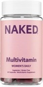 NAKED ernæring Kvinder Multi - Daily Multivitamin - Vitaminer A, C, E, Selenium, Zink, Frugt og Super Green Udtrækker, til Boost immunforsvar - Glutenfri og vegetariske vitaminer, 60 kapsler