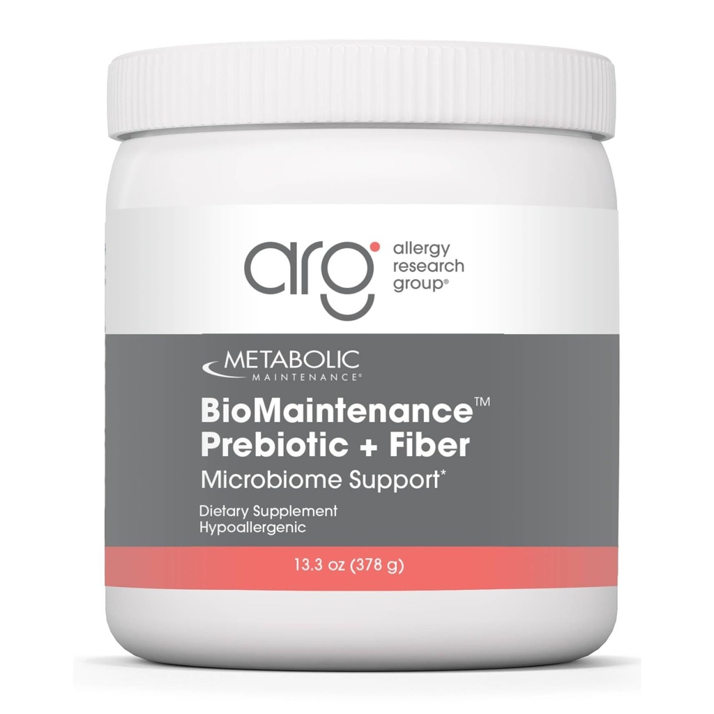 Metabolisk vedligeholdelse BioMaintenance Prebiotic + Fiber Powder - Understøtter Gut sundhed & immunfunktion - Pure, Easy Add- in med ingen sødestoffer eller Fillers (378g / 60 Servering)