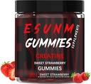 Sweet Creatin Strawberry Gummies Monohydrat Per Servering, Ingen sukker eller kunstige farver, Low- Calorie, Vegan & Halal, Blå Raspberry Artival 150 Greve
