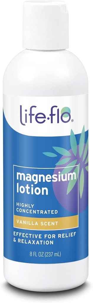 Magnesium Lotion Life Flo Sundhedsprodukter 8 oz Væske