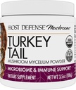 Værtsforsvar Tyrkiet Tail Mushroom Powder - fordøjelig sundhed & immunforsvar Support - Mushroom supplement til Gastrointestinal & Gut Microbiome Support - 3.5 oz (66 Servere) *