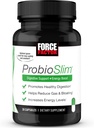 Force Factor ProbioSlim Probiotika til kvinder og mænd, Probiotika til fordøjelsessundhed at reducere blodning, Gas, & Lejlighedsvis Diarré, med Prebiotika, LactoSpore, & Green Tea for Energy, 30 Kapsler