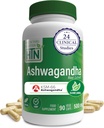 Health Thru Nutrition Ashwagandha 500mg KSM against 66 ® 90 Capsules against 124; Stress, Mood, Focus, & Energy against 124; Clinically Proven and Organic Root- Only Whitania Somnifera Extract 124; Non- GMO, Gluten & Soy Free