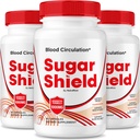NutraRize (pakke af 3 Sugar Shield Blood Support Pills, Maksimal styrke Formel Kapsler, Natural Blood Blend Complex, Anmeldelser (180 Kapsler)