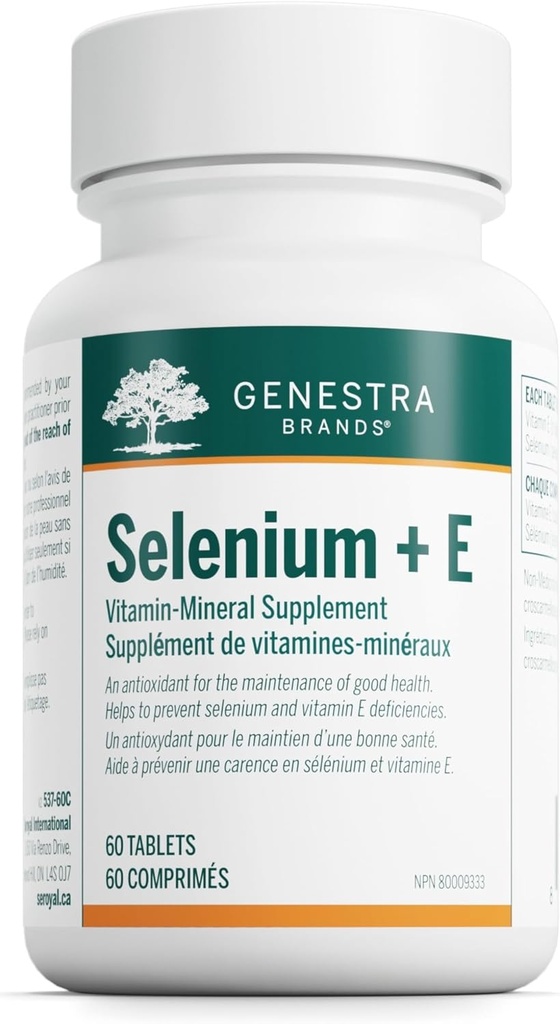 Genestra Brands Selenium + E against 124; Giver antioxidant Support