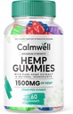 Calmwell Hamp Gummies - Officiel Formel - Calmwell Gummies Ekstra Styrke, Maksimal ydeevne Hamp Blend, Rolig godt Gummies Stor Smag 25mg Per Gummies 1500mg Per flaske Ny 2024 Blend (60 Gummies)