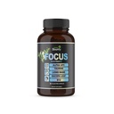 Focus 14- in-1 Nootrop Brain Supplement med Lions Mane, Alpha GPC Cholin, C-vitamin & B12, Taurine, Bacopa - Energi, Kognitiv, Memory Support, 60 Filler gratis kapsler