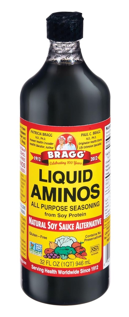 Bragg Amino Protein Koncentrat, Flydende, 32 Ounce (Pakning med 12)