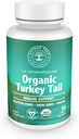 Organic Turkey Tail Mushroom Kapsler - Immunitet Support, Antioxidant Rich, Naturlig fordøjelseshjælp, Vegan & Non- GMO Mushroom Kapsler for Wellness & Vitality - 60 Kapsler (30 Servere)