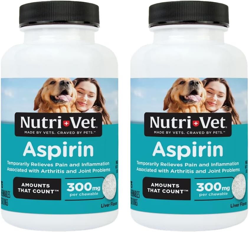 Nutri- Vet Aspirin Chewables for Large Dogs, 75 Greve, pakke med 2