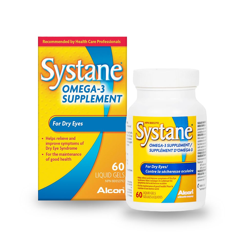 Alcon Systane Vitamin Omega-3 Sunde Tårer 60 Softgel