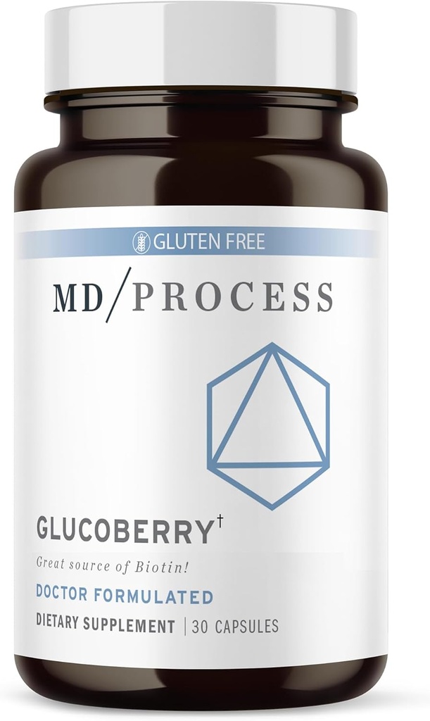 GlucoBerry Maqui Berry Extract med Chrom Picolinate for Blood Health Support - med Biotin og Gymnema Sylvestre - Læge Formuleret - 30 kapsler