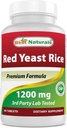 Bedste Naturals Red Yeast Rice 1200 Mg 60 tabletter (Citrinin Free)
