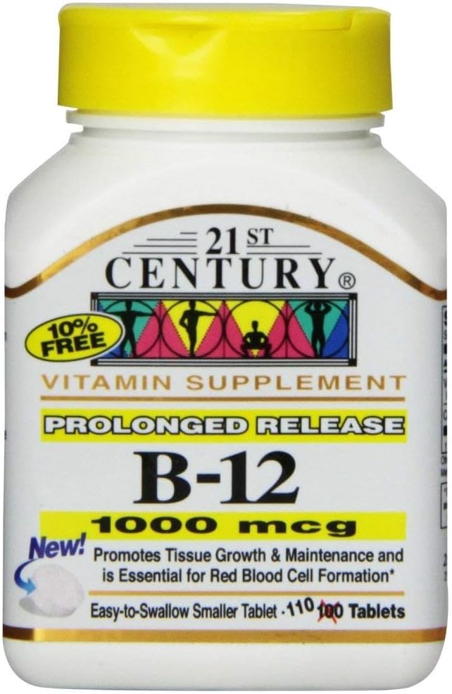 21. Century B- 12 1000Mcg Depottavler 110 Greve (2 Pack)