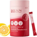 LEMONA Officiel Kyul Collagen, Koreansk Vital Marine Collagen Peptider 500 mg til kvinder med C-vitamin for hårvækst, negle, hud, ben & fælles sundhed Lav Molekylær (60Stick * 2g, Lemon Flavor)